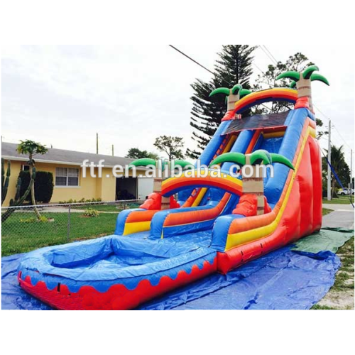 Tree shape children's inflatable water slides